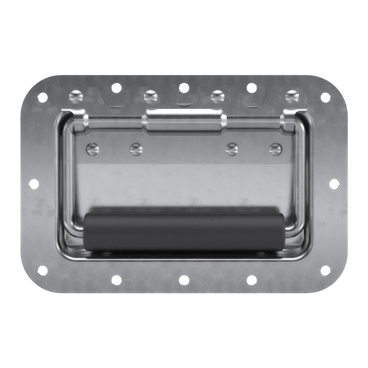 Silver Medium Steel Recessed Handle with Deep Recess - Image 3