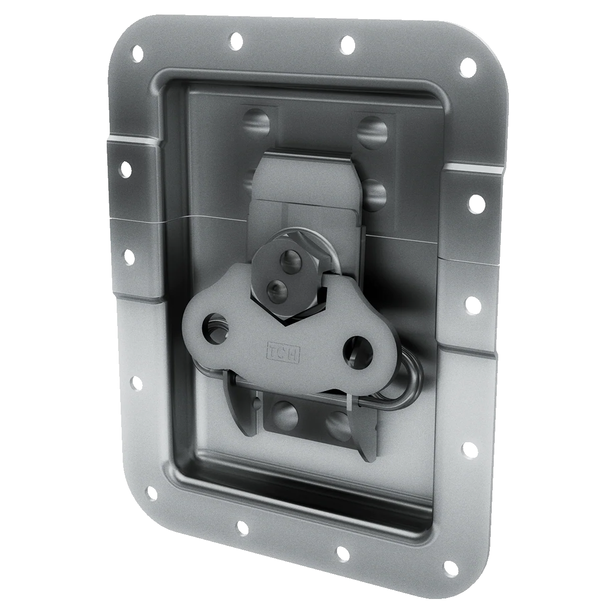 Large Recessed Twist Catch with 7/8-inch Offset and Kickout spring
