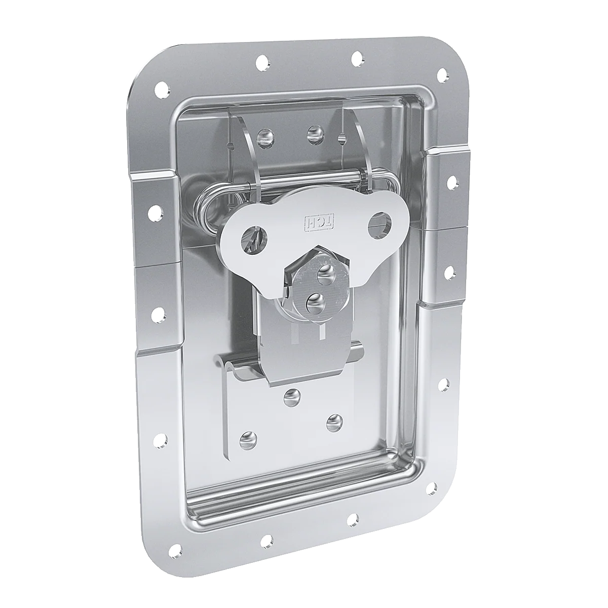 Large Recessed Reverse Mount Catch with 1-inch Offset - Image 5
