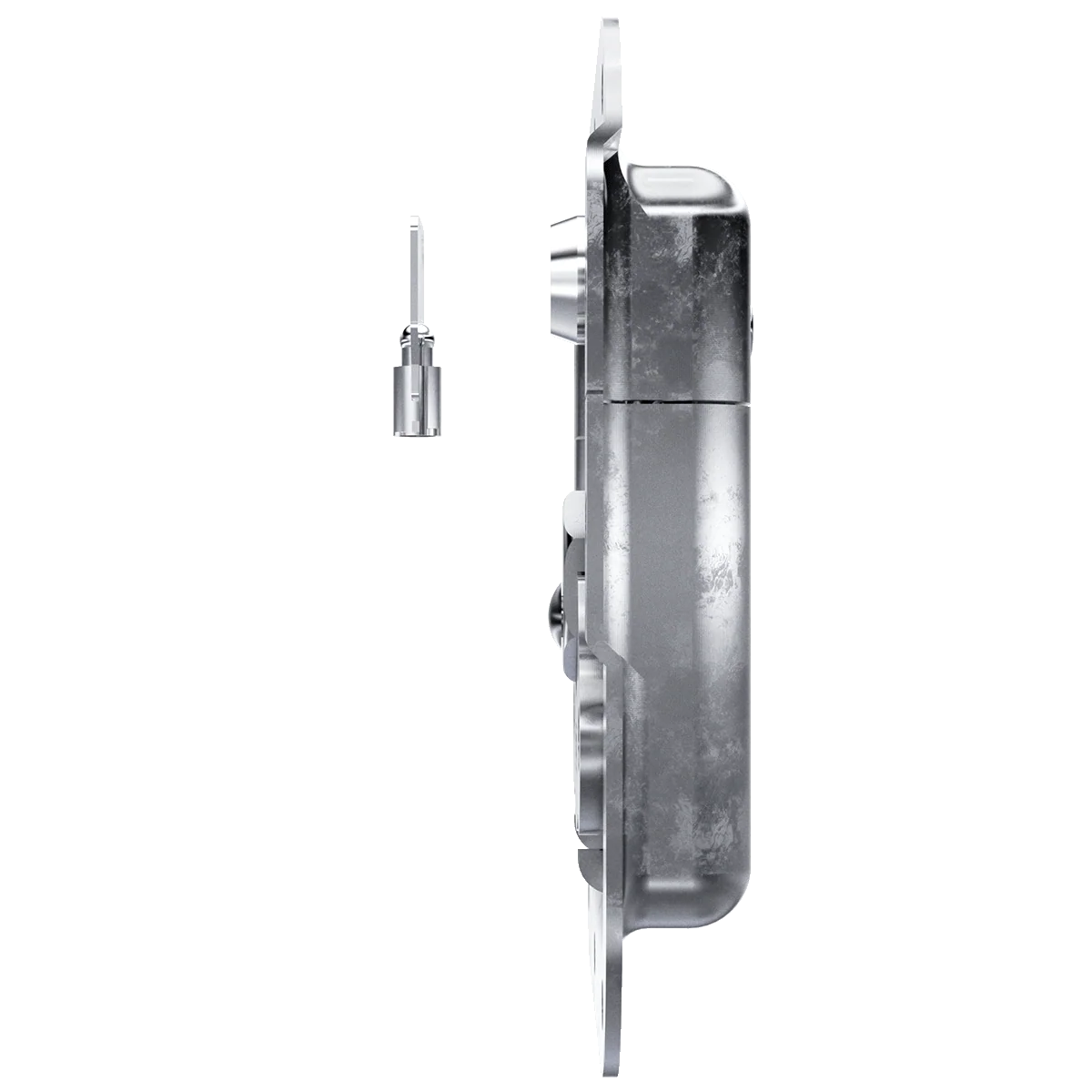 Medium Recessed Key lockable Twist Catch with 7/8-inch Extrusion Offset - Image 3