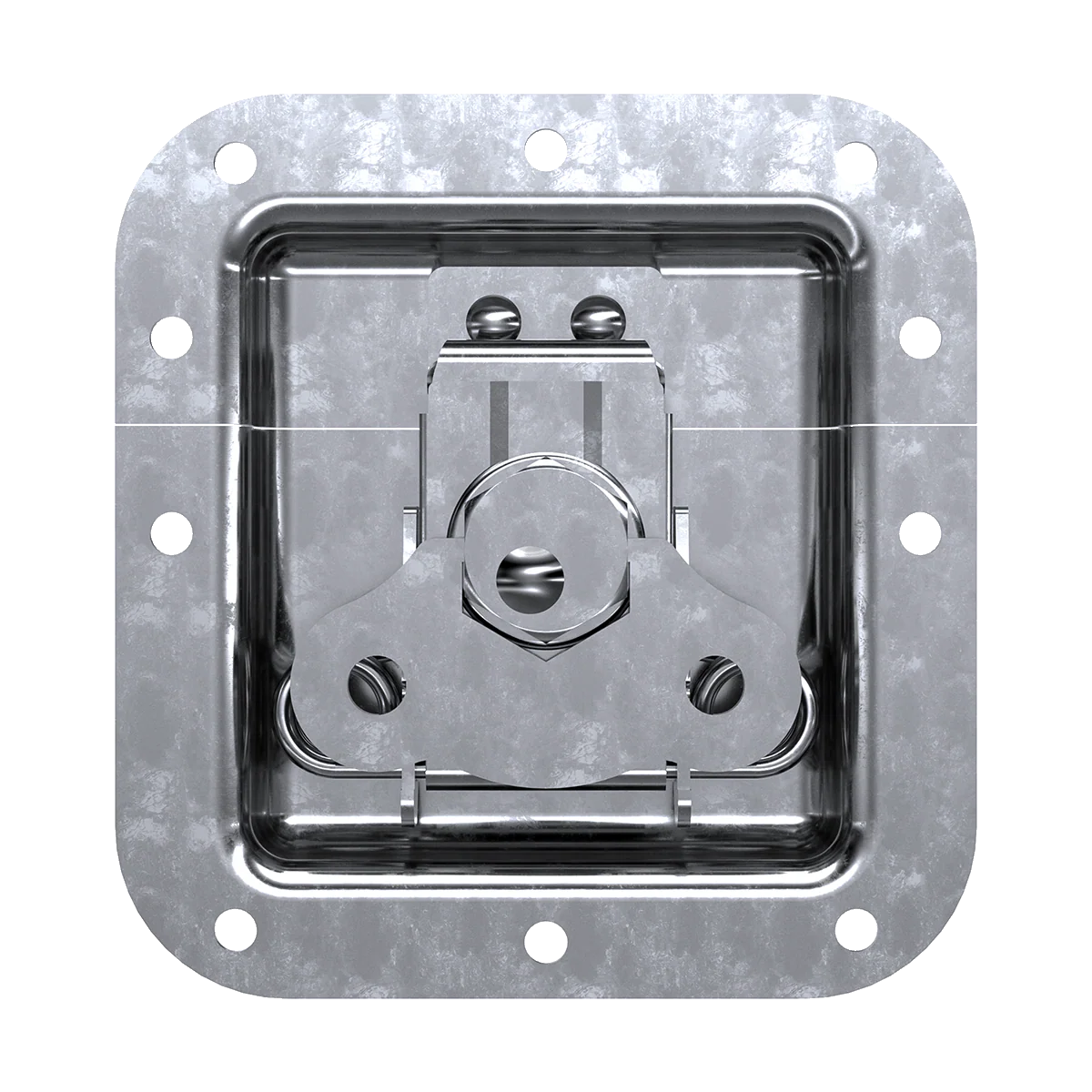 Medium Recessed Twist Catch with Kick-out Spring - Image 2