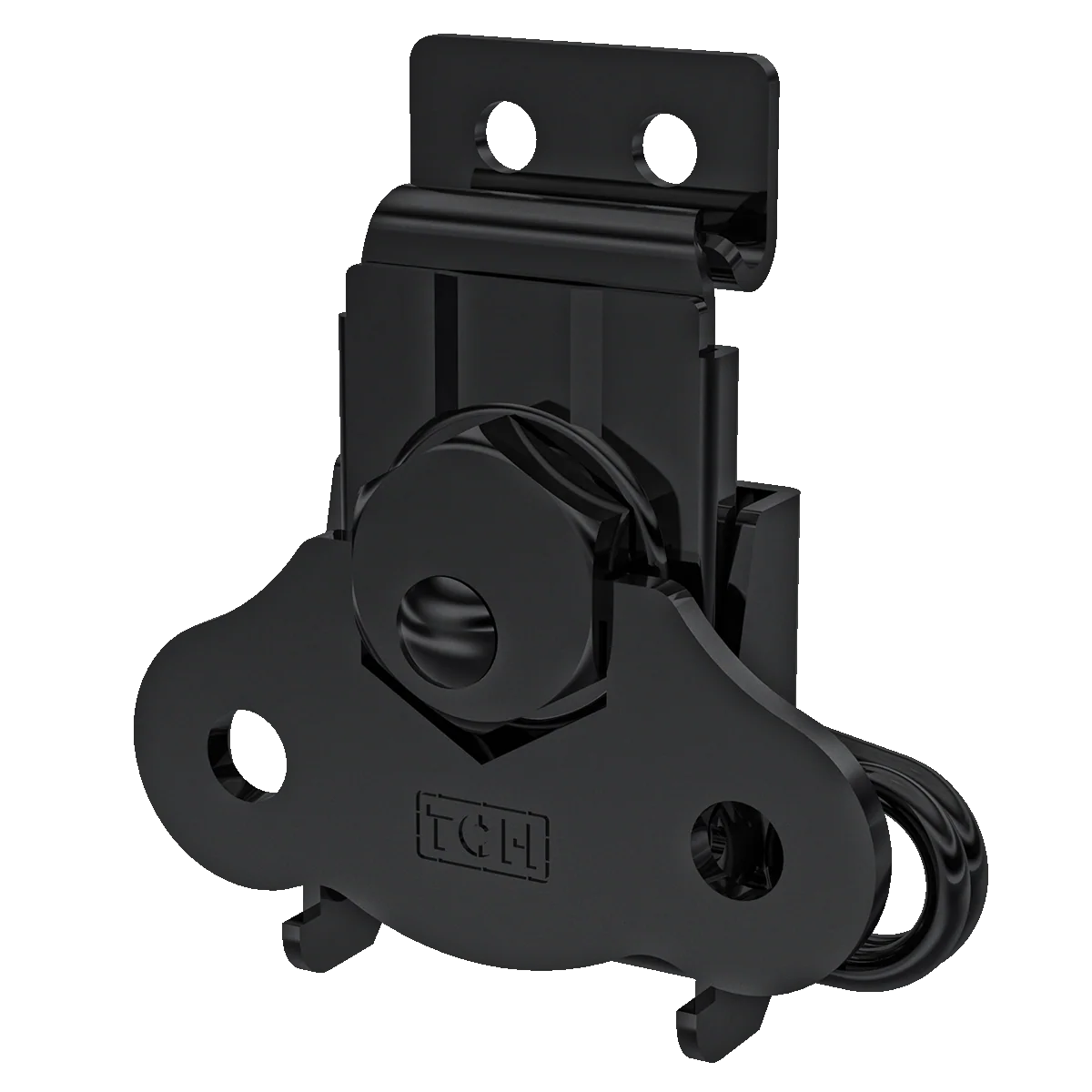 Medium Surface-Mount Rotary Twist Latch, Black - Image 5