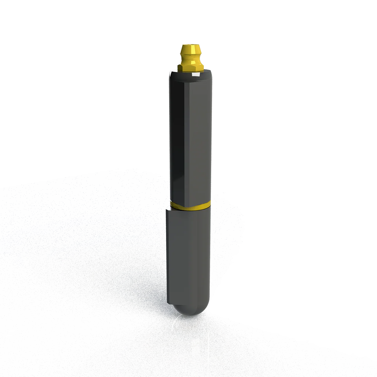 3-3/16-inch Steel Weld-On Hinge with Brass Pin and Grease Fitting