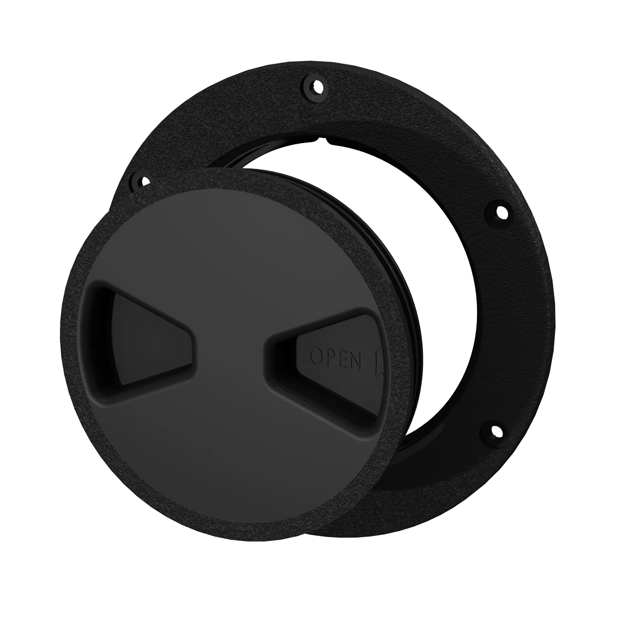 4-inch Round Access Port, Screw-off Inspection or Cable pass through cover