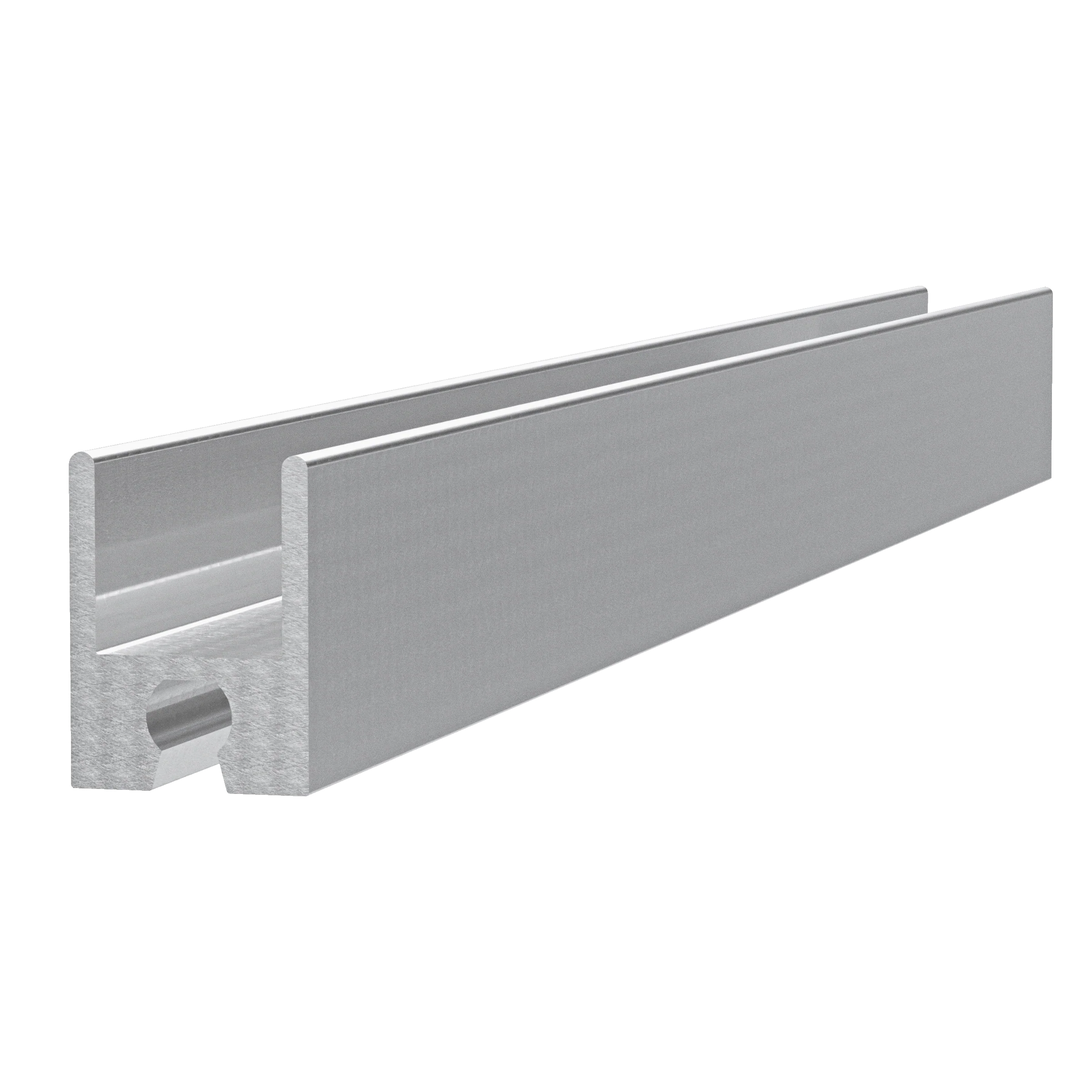 1/2-inch Aluminum Heavy Duty Groove Extrusion, 10 Feet Length - Image 2
