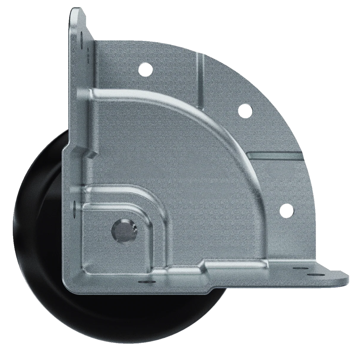 3-inch Silver 7/8-inch-Offset Corner Caster - Image 3