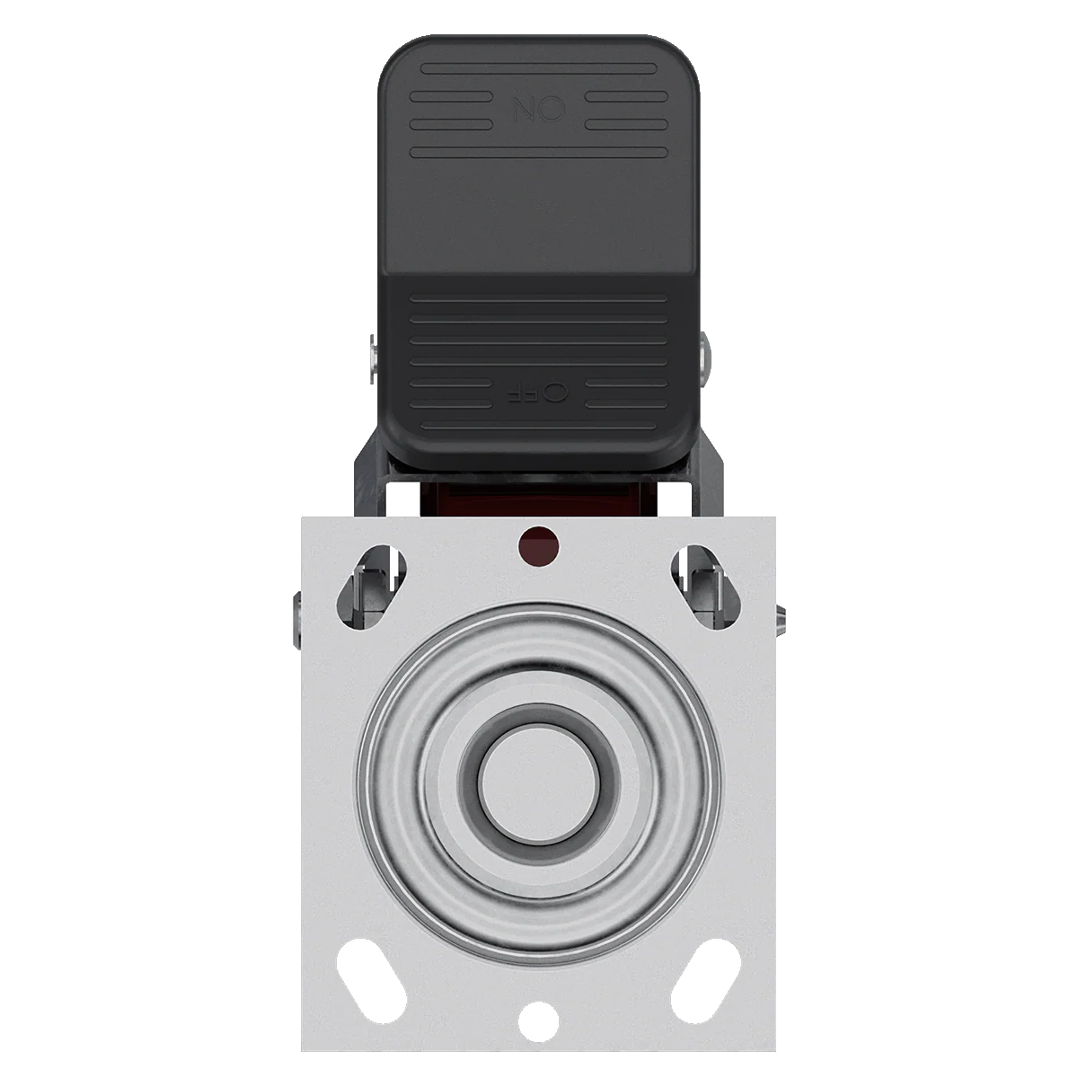 4-inch Poly Hi-Tech Swivel Caster with Brake - Image 4
