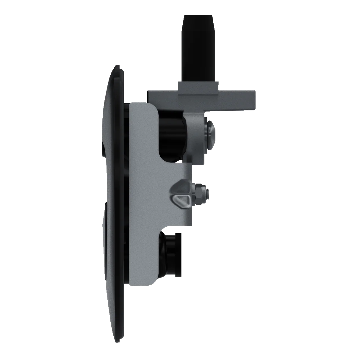 Southco Flush Mount Curved Lift-and-Turn Compression T-Handle Latch, Black - Image 3