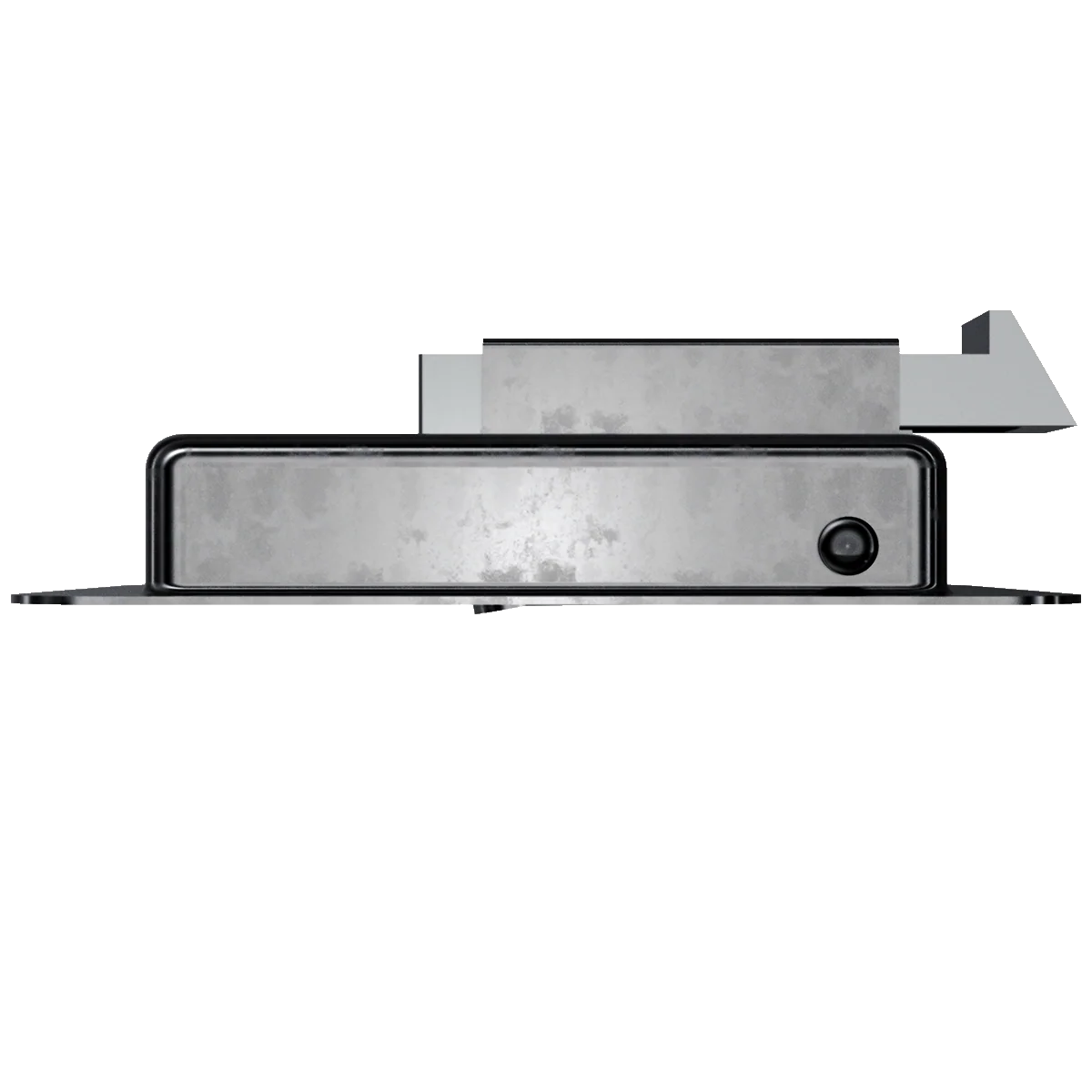 4-1/4in x 5-1/2in Steel Paddle Slam Latch, flush mount - Image 4