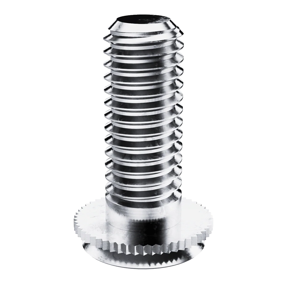 Self-Clinching Stud, Concealed Head, 300 Series Stainless Steel, Passivated, 8-32 x 0.375, Sheet Thick.: 0.093, 100 Pack