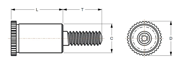 Self-Clinching Standoff, Male, Steel, Zinc, Metric, M3.5x0.6 x 12, 7.14 Hole dia, 100 Pack - Image 2