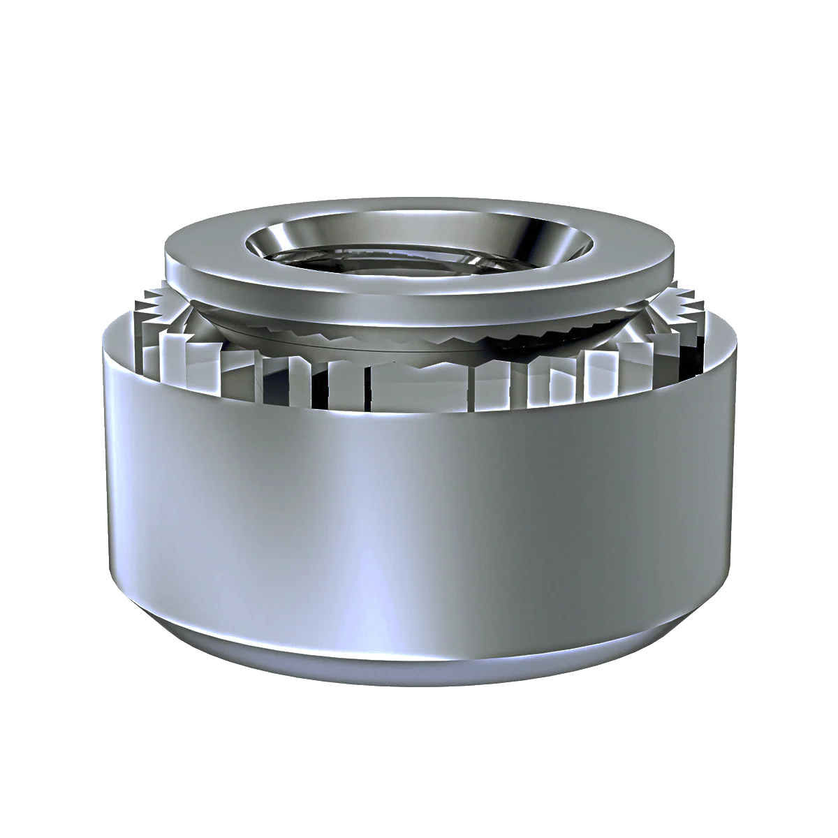 Self-Clinching Nut, Aluminum, 2024-T4 Aluminum, 1/4-20 x 3, 50 Pack