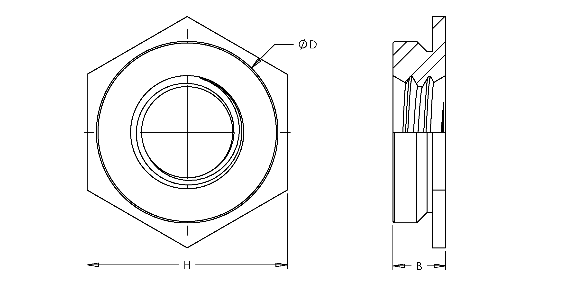 Self-Clinching Nut, Flush, 300 Series Stainless Steel, Passivated, 1/4-20 x 4, 50 Pack - Image 2