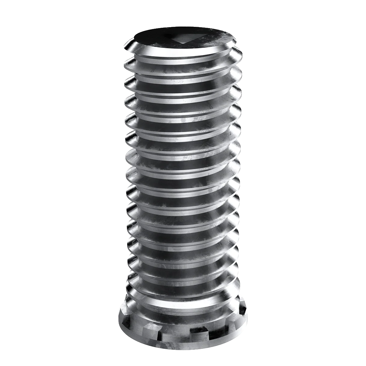 Self-Clinching Stud, Close Edge, 300 Series Stainles Steel, Passivated, 2-56 x 0.500, 100 Pack