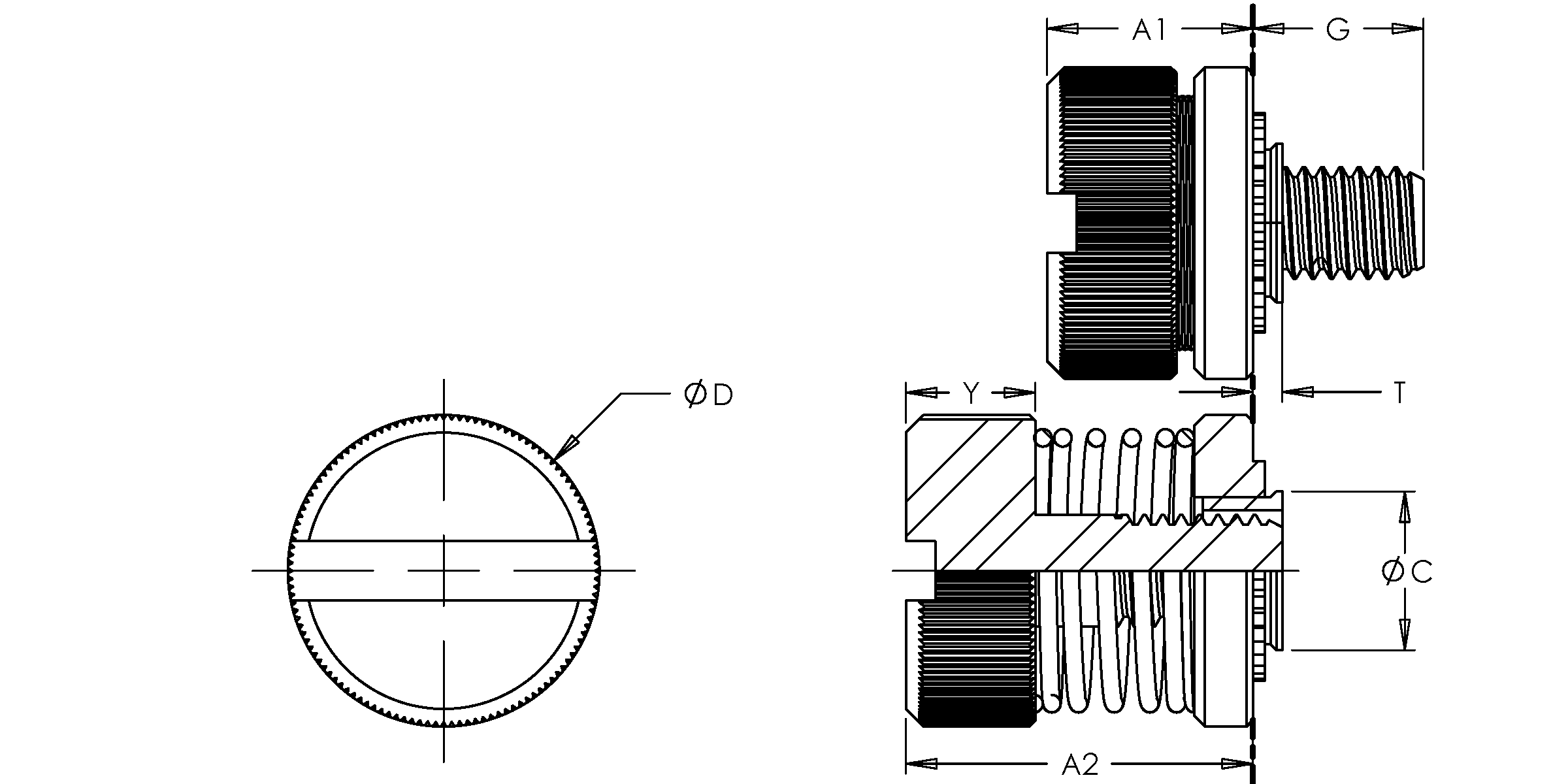 Self-Clinching Panel Fastener, Low Profile, Steel, Bright Nickel, 6-32, Type 1, 100 Pack - Image 2