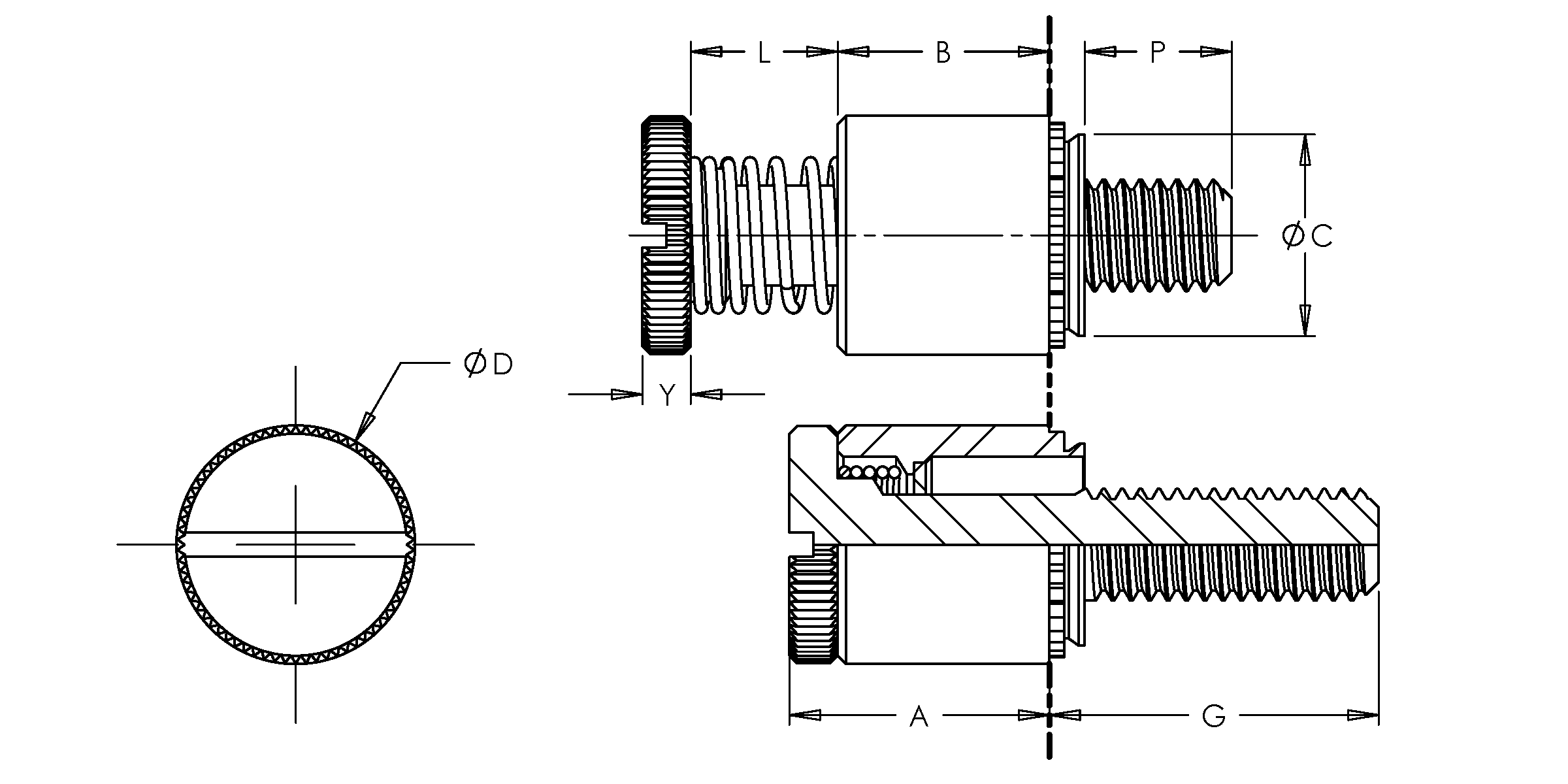 Self-Clinching Panel Fastener, 300 Series Stainless Steel, Passivated, 8-32 x 0.562, 100 Pack - Image 2
