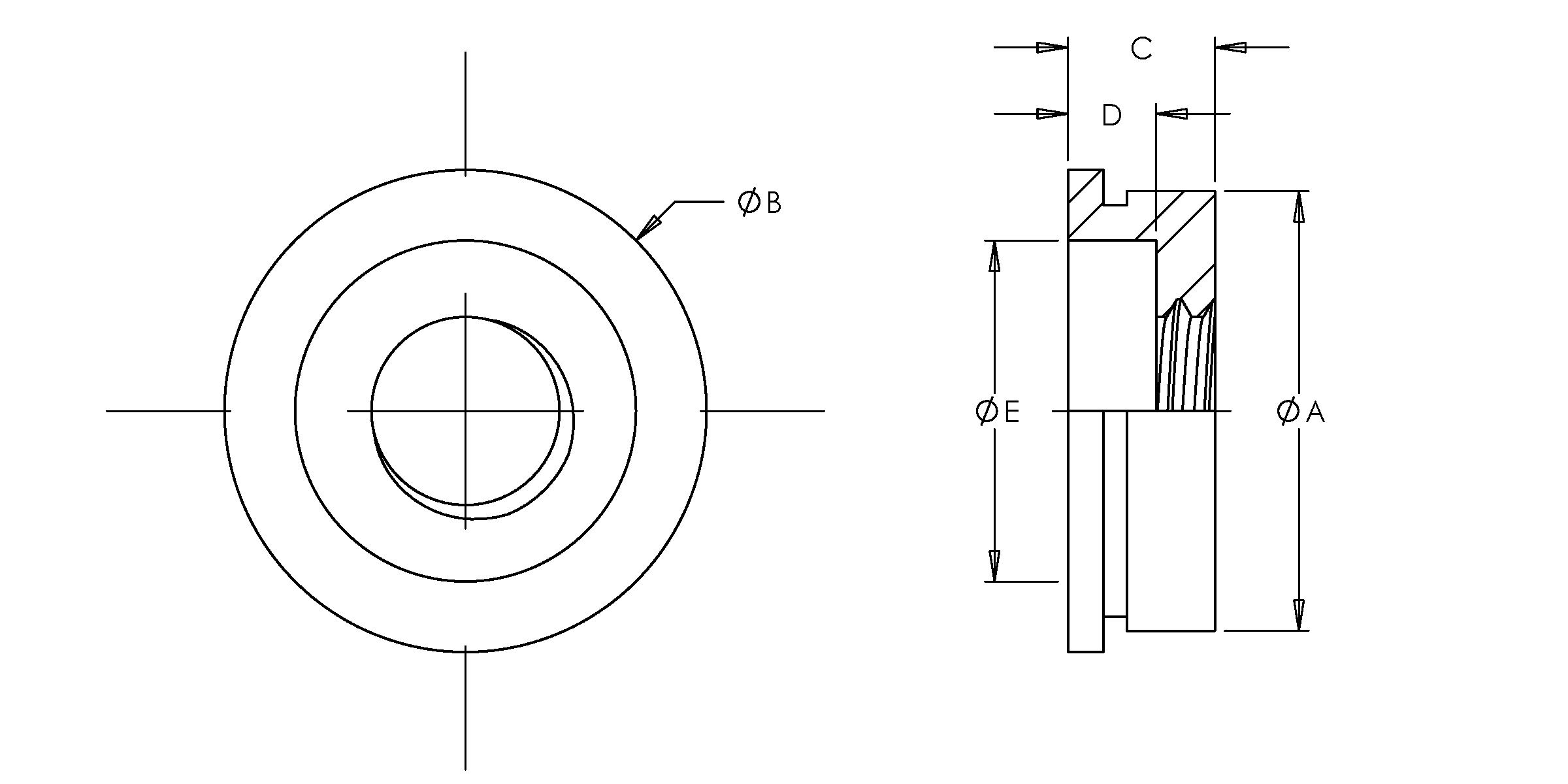 Flush Mounted Retainer Component, 300 Series Stainless Steel, Passivated, 6-32 x 1, 100 Pack - Image 2