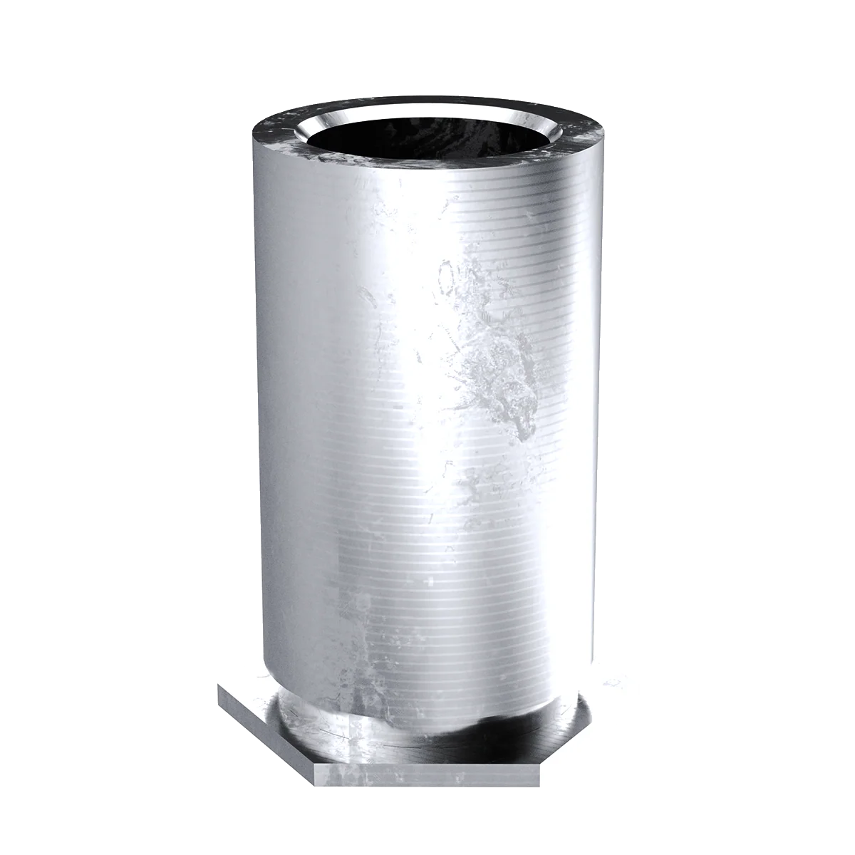 Self-Clinching Standoff, Through Unthreaded, 7075-T6 Aluminum, 0.116 x 0.562, Hole Dia.: 0.250, 100 Pack