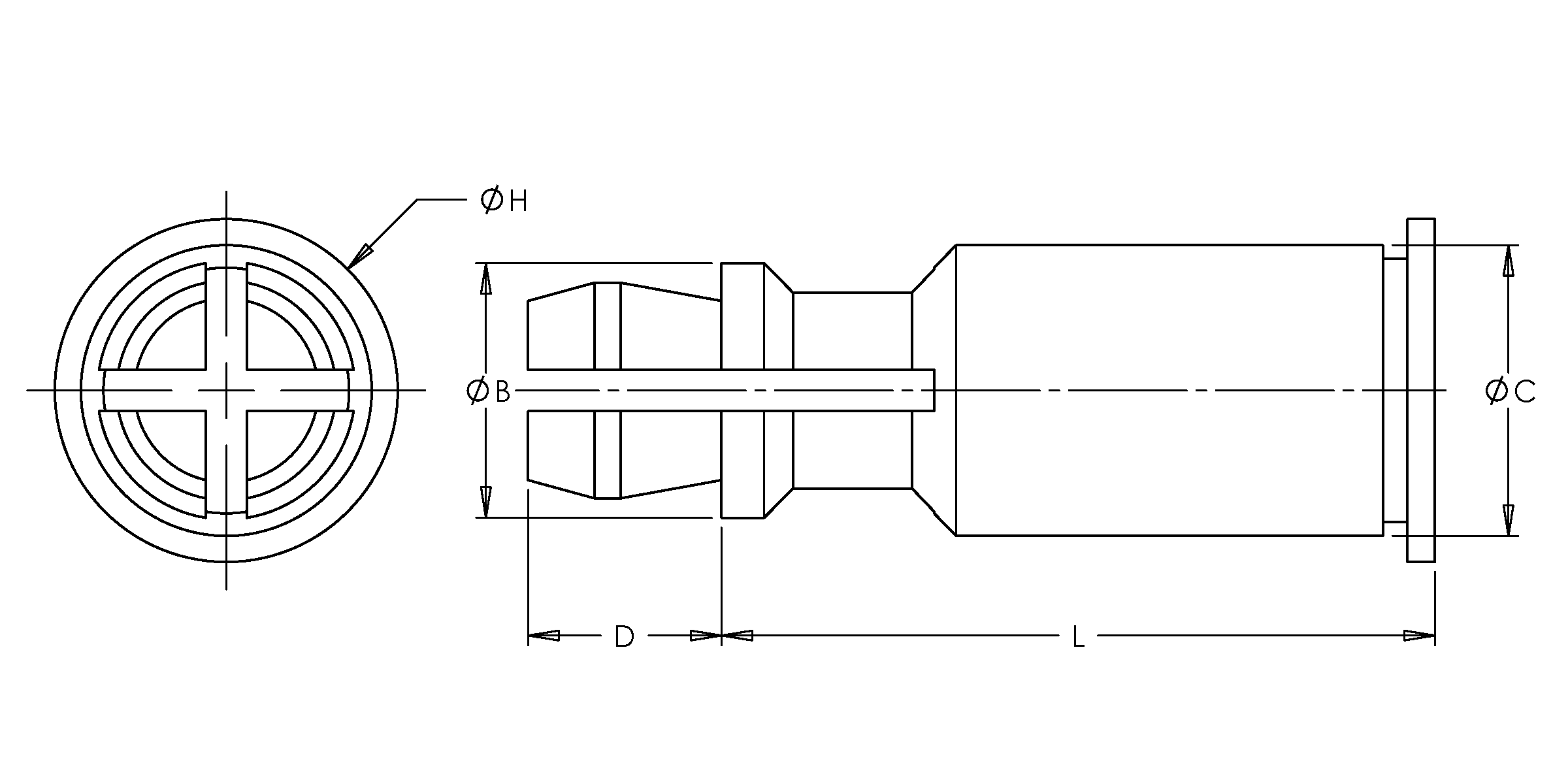 Self-Clinching Standoff, Spring Top, 7075-T6 Aluminum, 0.156 x 0.625, 100 Pack - Image 2