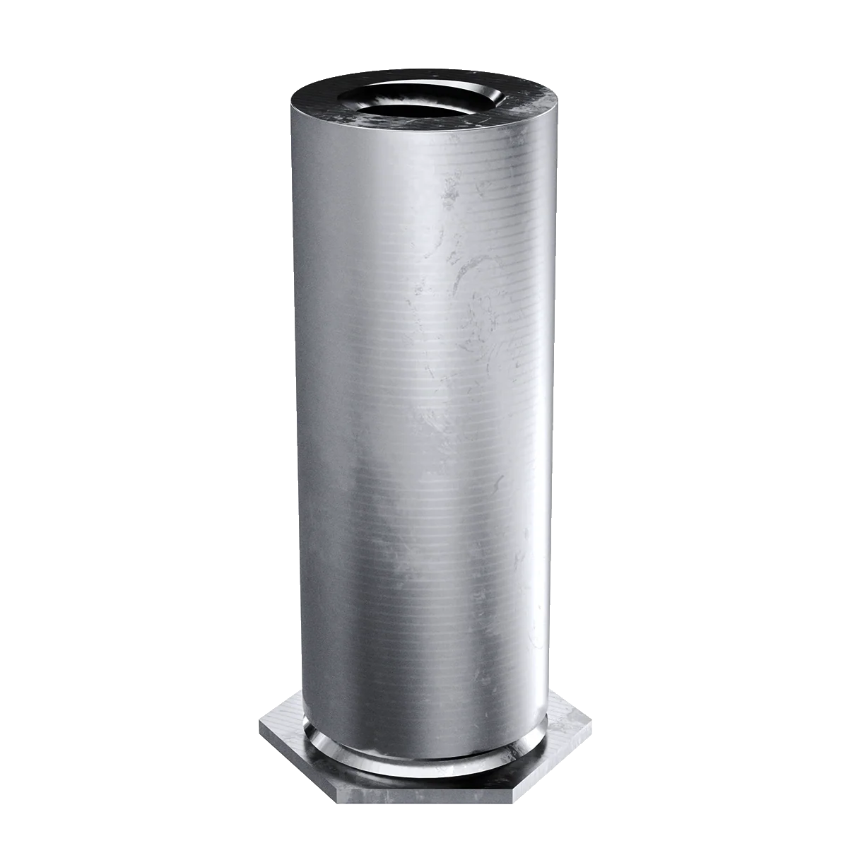 Self-Clinching Standoff, Thin Sheet, 7075-T6 Aluminum, 2-56 x 0.375, Partial Thread, Hole Dia.: 0.166, 100 Pack